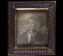 Robert Cornelius. John Bouvier. Sixth-plate daguerreotype. Philadelphia, ca. 1840.