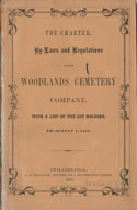 The Charter, By-laws and Regulations of the Woodlands Cemetery Company. Philadelphia: James B. Chandler, 1857.