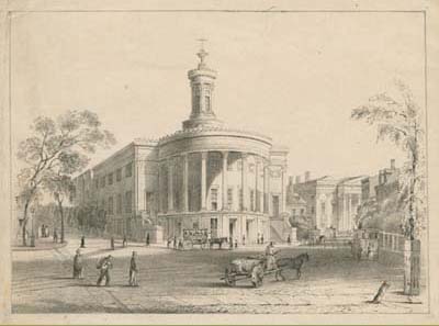 [Merchant’s Exchange] ([Philadelphia], ca. 1850). Crayon lithograph, proof before letters. Gift of David Doret.