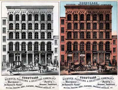 Emil Luders, Goodyears Rubber, Packing & Belting Company (Philadelphia: Lithy. of A. Kollner, ca. 1856).