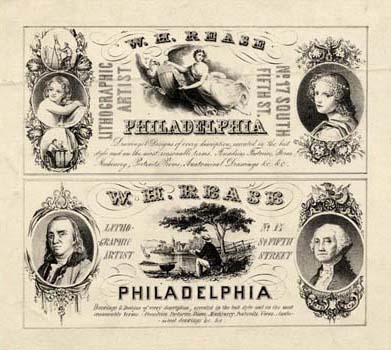 W. H. Rease, Lithographic Artist, No. 17 South Fifth St., Philadelphia. (Philadelphia: W. H. Rease, ca. 1850). Courtesy of Archives Center, National Museum of American History, Smithsonian Institution. 