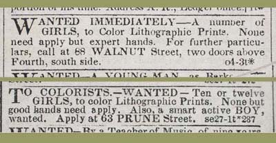 “Wanted Immediately,” Public Ledger, October 4, 1845.