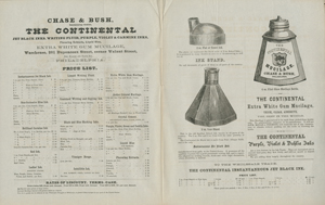 Advertisement for Benton & Brother, manufacturer of gold pens, 1866.