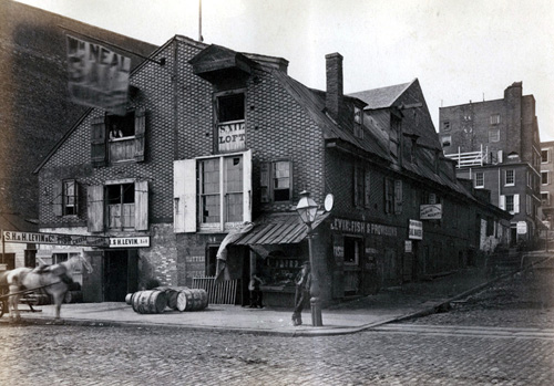 John Moran, Race St. Wharf, 1867. Albumen print.