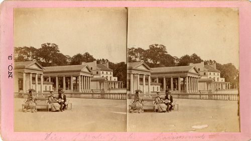 R. Newell & Sons, View of Water Works (Philadelphia: Kiralfy Bros.,1876). Albumen on stereograph mount.