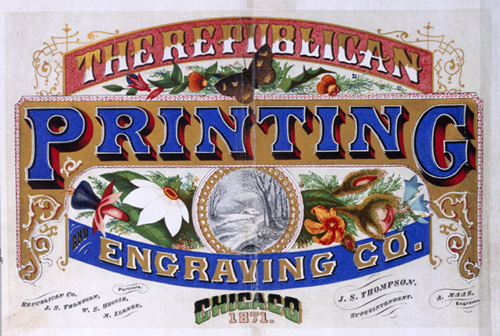 Oscar H. Harpel, Harpel's Typograph or Book of Specimens  (Cincinnati:  Printed and published by the author, 1870). Letterpress work.