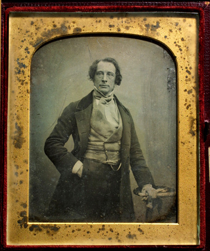 Antoine Claudet, Mr. Charles Dickens (London, ca. 1852). Daguerreotype.