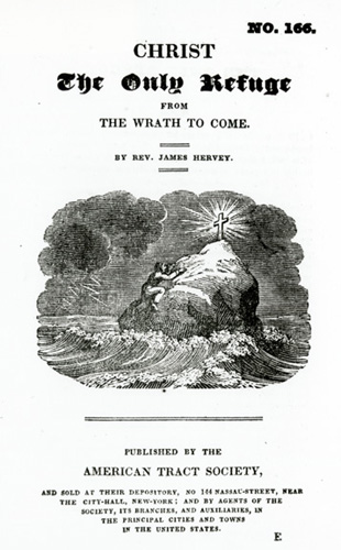James Hervey, Christ the Only Refuge from the Wrath to Come (New York: Published by the American Tract Society, 1827?). Illustrated title page.