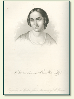 CAROLINE HENTZ (1800 – 1856)