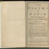 Isaac Watts, The Psalms of David, Imitated, seventh edition (Philadelphia: B. F[ranklin] and H. M[eredith] for Thomas Godfrey, 1729). Historical Society of Pennsylvania.