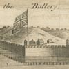 George Heap, The Battery, detail of The East Prospect of the City of Philadelphia, in the London Magazine (London, October, 1761). 