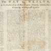 Benjamin Franklin, The Way to Wealth (London: printed for J. Johnson, ca. 1775). 