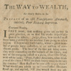 [Benjamin Franklin], The Way to Wealth (London[?], 1775[?]). 