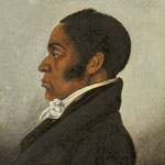 Portrait identified as James Forten, oil on paper probably by the African American artist Robert Douglass, Jr., ca. 1834. Courtesy of the Historical Society of Pennsylvania.