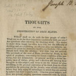 [Robert Finley,] Thoughts on the Colonization of Free Blacks (Washington, 1816).