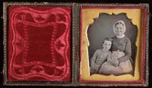 Henry Swift. Mary Barnes Swift and Grandson. Sixth-plate daguerreotype. Philadelphia, ca. 1852.