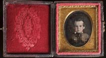 Clemons Gallery. Unidentified Boy. Sixteenth-plate daguerreotype. Philadelphia, ca. 1853.