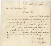 Letter Soliciting Business for Robert Cornelius’s Studio, May 11, 1840. On loan from the Historical Society of Pennsylvania.