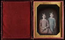 W. & F. Langenheim. Caroline and Mary Wood. Half-plate daguerreotype, Philadelphia, ca. 1846. Gift of Wawa, Inc. 