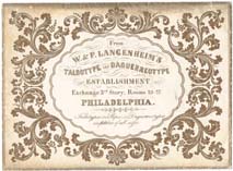 Langenheim Advertising Envelope, ca. 1849.