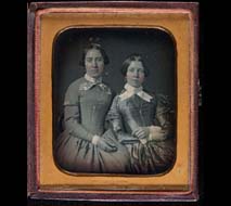 McClees & Germon. Two Unidentified Women. Sixth-plate daguerreotype. Philadelphia, ca. 1850.