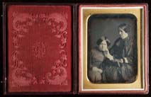 Frederick De Bourg Richards. Charlotte Conarroe and Daughter Ellen. Quarter-plate daguerreotype. Philadelphia, ca. 1857. Gift of Hugh B. Brinton.