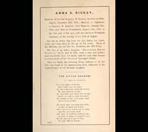 Anna S. Roberts. “The Little Shadow,” in Forest Flowers of the West. Philadelphia: Lindsay & Blakiston, 1858. Gift of Solomon W. Roberts.