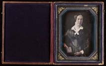 Julianna Randolph Wood Holding Daguerreotype of Richard Davis Wood. Quarter-plate daguerreotype. Philadelphia, ca. 1845. Gift of Wawa, Inc. 