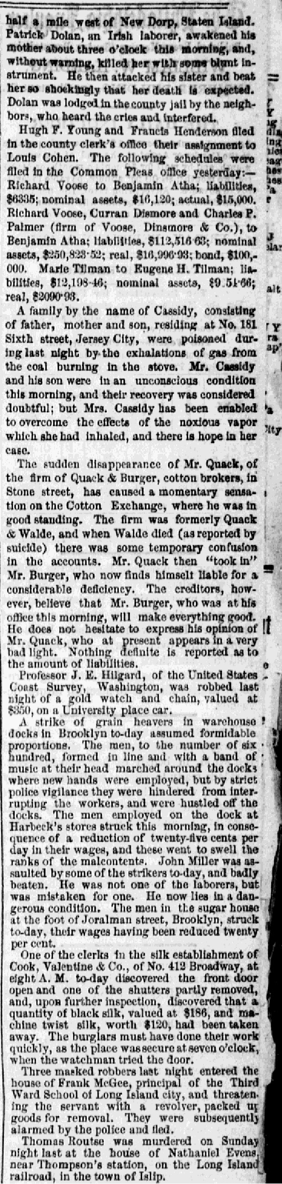 a clip of an article from Philadelphia Inquirer newspaper