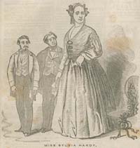 “Sylvia Hardy, the Maine Giantess,” in The American Phrenological Journal, vol. 21 (May, 1855).