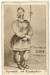 Charles D. Fredericks & Co. Edwin Forrest and J. Gurney & Son. Edwin Forrest as The Gladiator. Albumen photographic prints on cartes de visite. (New York, 1863).