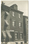 Unknown photographer. House of George Lippard; here he formed the Brotherhood of the Union, 1850. (Philadelphia, July 4, 1929). Enlarged reproduction of original photograph.