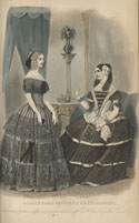 “Godey’s Paris Fashions Americanized,” in Godey’s Lady’s Book (September, 1848).