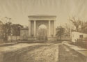 James E. McClees, photographer. Entrance to Woodlands Cemetery (1858).