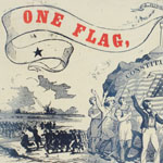 One Flag, One Country.  Color wood engraving  (1861).