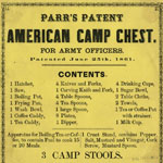 Parr’s Patent American Camp Chest (Philadelphia, 1861).