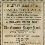 Chas. Laing & Co., Military Dress Hats and Fatigue Caps (Philadelphia, 1861).