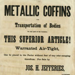 Jos. H. Jefferies, Metallic Coffins (Philadelphia, 1863).