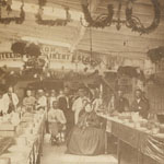 Union Volunteer Refreshment Saloon and Hospital. Robert Newell. Albumen print photograph (Philadelphia, 1863).