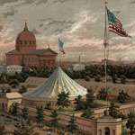 Buildings of the Great Central Fair. Chromolithograph, James Fuller Queen (Philadelphia, 1864).