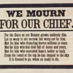 He Still Lives (Philadelphia, 1865).8.92 We Mourn For Our Chief (Philadelphia, 1865).