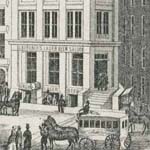 G. Bergner’s Lager Beer Saloon & Depot, 239 Dock Street, Below Third St., Philadelphia. Vocal & Instrumental Entertainments Every Evening</em> (Philadelphia: Schnabel & Finkeldey, [1859]). Engraving on stone. Gift of John A. McAllister.