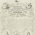 William Boell, <em>Photographic, Lithographic, Drawing, Engraving & Printing Office.</em> W. Boell. Practical Lithographer, 311 Walnut Street, Philadelphia. (Philadelphia, ca. 1860). Transfer and engraving on stone, tinted with one stone. Courtesy of David Doret.