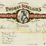 Billhead for Thomas Sinclair’s Lithographic Establishment, 506 & 508 North Street, Philadelphia, May 16, 1871. Courtesy of the American Antiquarian Society.