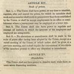 Lithographic Printers Union, Constitution and By-Laws of the Lithographic Printers Union of Philadelphia (Philadelphia: F. W. Thomas, 1857). Courtesy of the German Society of Pennsylvania, German American Collection.