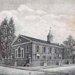 William L. Breton, North-East View of St. Peter’s Church (Episcopal) Philada. (Philadelphia: Kennedy & Lucas’ Lithography, 1829). Crayon lithograph.