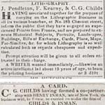 Excerpts from The National Gazette, December 10, 1828,  October 5, 1829, and April 20, 1831; The United States Gazette, December 20, 1830, March 1, 1834, and February 14, 1832; and Saturday Courier, December 8, 1838. s Courtesy of the Historical Society of Pennsylvania.