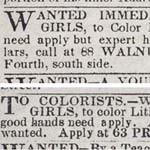 “Wanted Immediately,” Public Ledger, October 4, 1845.