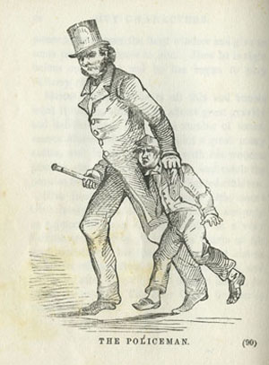 &ldquo;The Policeman,&rdquo; from City Characters; or, Familiar Scenes in Town. Philadelphia: Geo. S. Appleton, 1851. (Gift of Mrs. S. Marguerite Brenner)