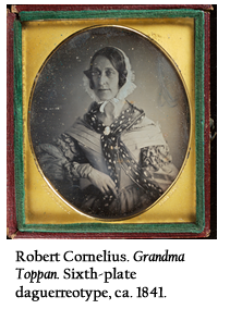 Robert Cornelius. Grandma Toppan. Sixth-plate daguerreotype, ca. 1841. 